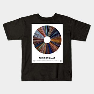 minimal_The_Iron_Giant Warp Barcode Movie Kids T-Shirt